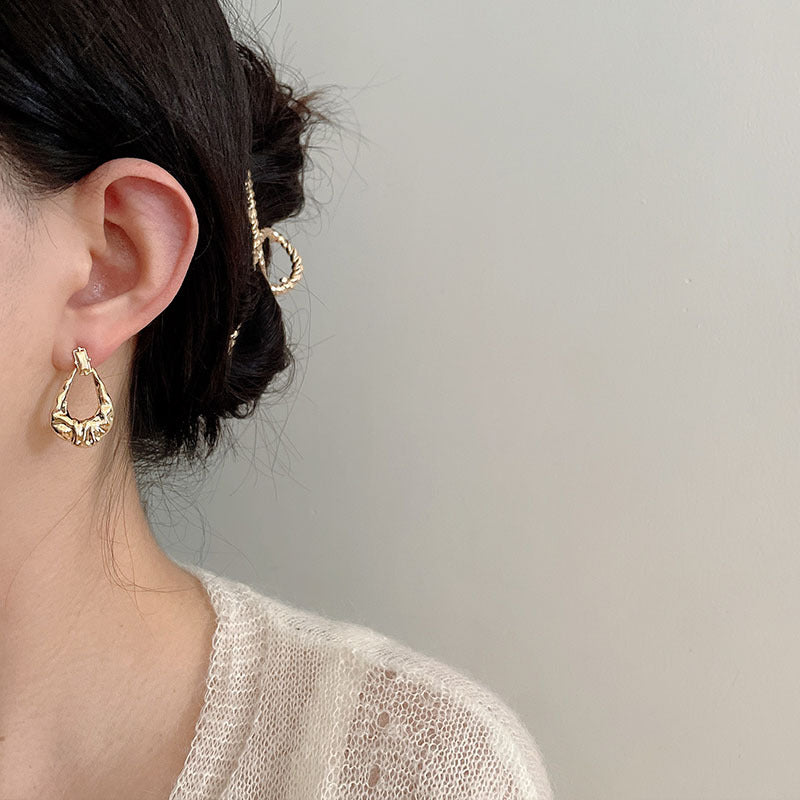 Golden Tote Hoops