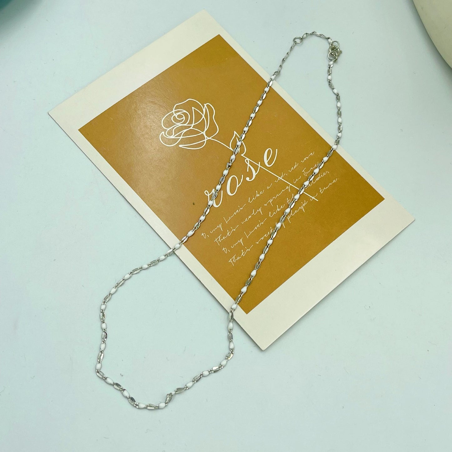 Enamel Beaded Necklace