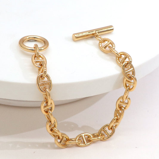 SAND Jewelry Gold Pignose Link Chain Bracelet