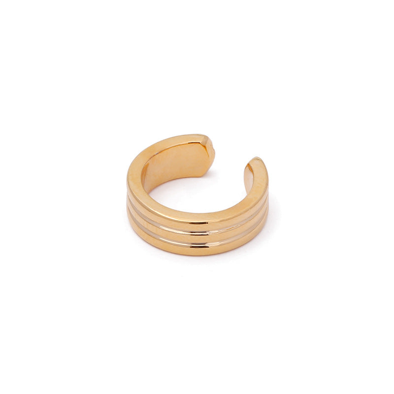 Striped Hoop Earclip
