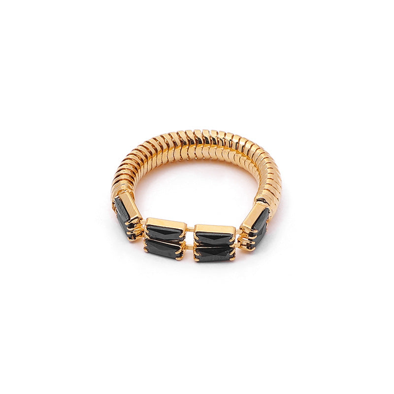 SAND Jewelry Dark Stone Ring