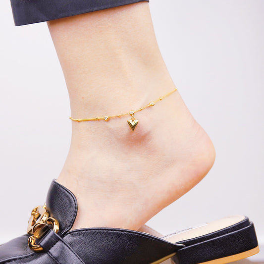 Heart Anklet