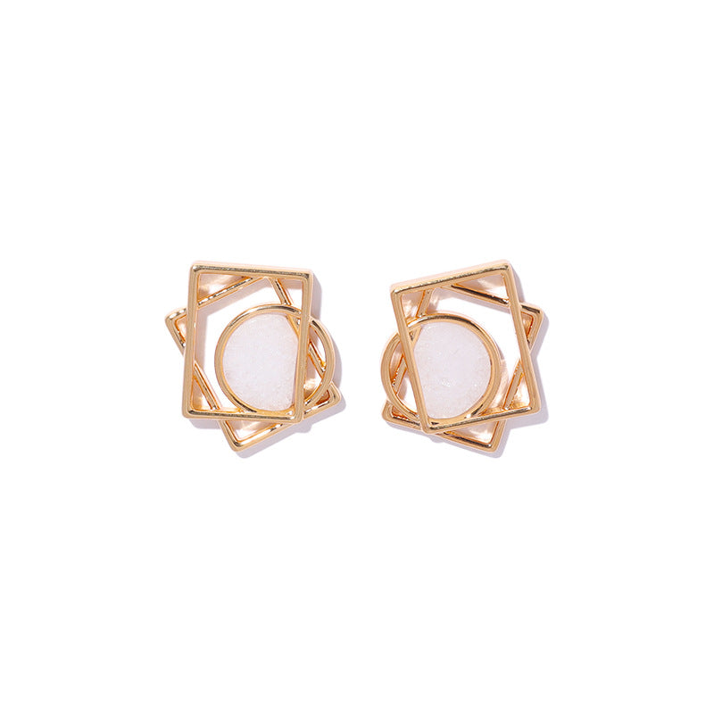 Combined Geometric Earrings