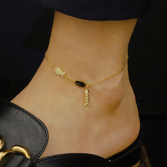 Fishbone Anklet