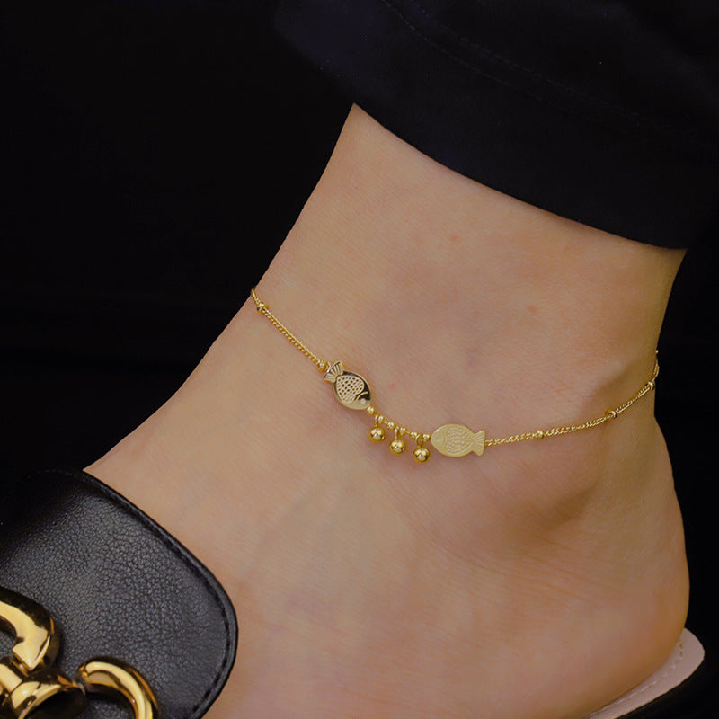 Twin Fishes Anklet
