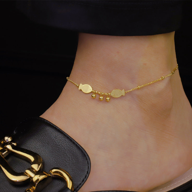 Twin Fishes Anklet