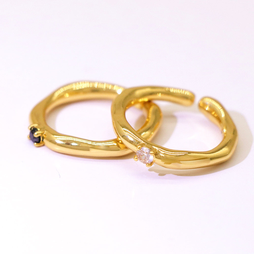 SAND Jewelry Metropolitan Retro Cubic Zirconia Ring