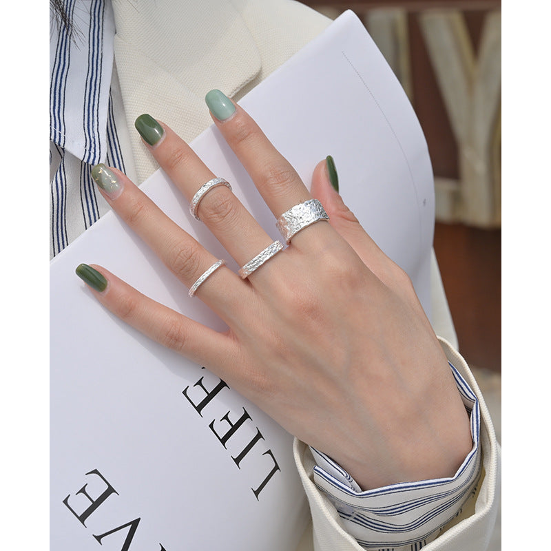 SAND Jewelry Sterling Silver Vintage Silver Tinfoil Ring