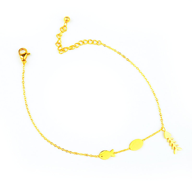 Fishbone Anklet