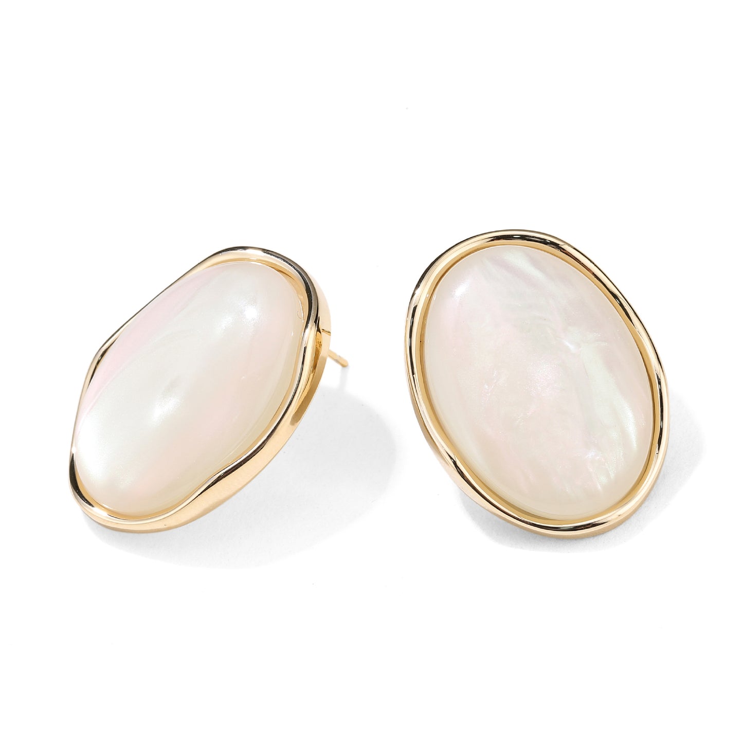 Oval Cat's Eye Earrings