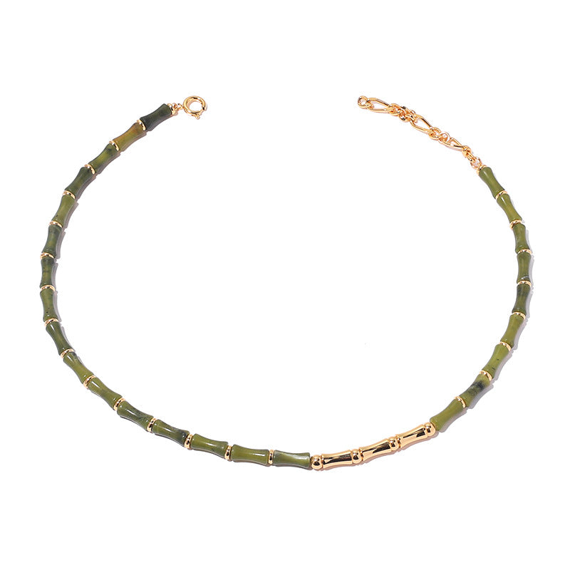 SAND Jewelry Curated Jade Bamboo Necklace