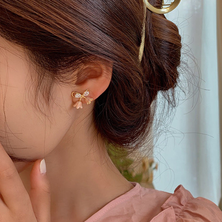 Enamel Floral Earrings
