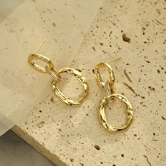 Textured Dual Hoop Earrings