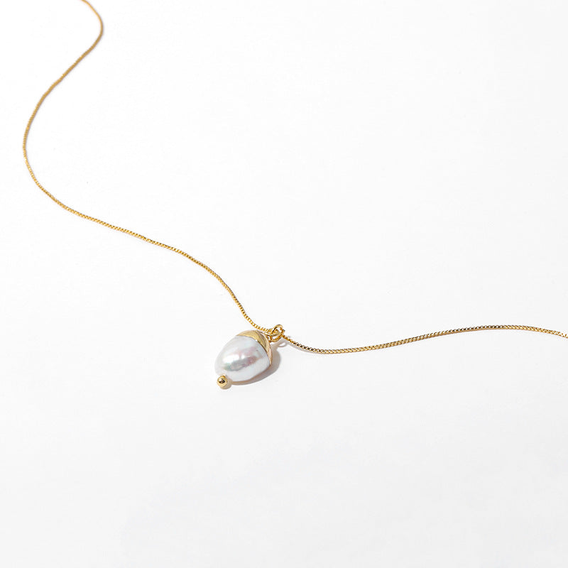 Golden Pearl Necklace