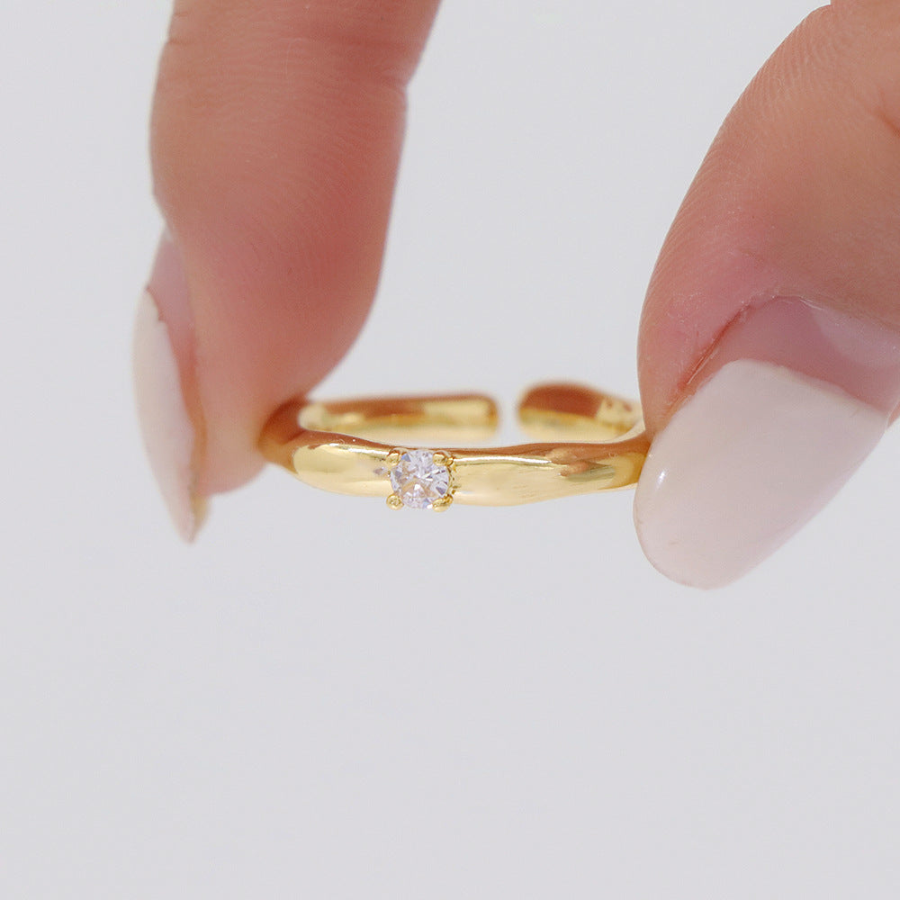 SAND Jewelry Metropolitan Retro Cubic Zirconia Ring