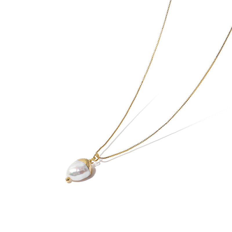 Golden Pearl Necklace