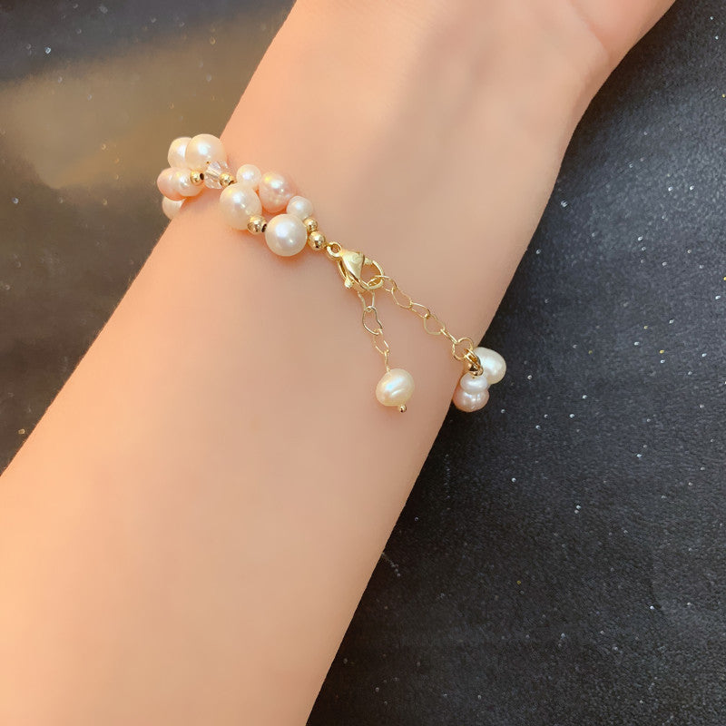 Pulsera de perla agrupada