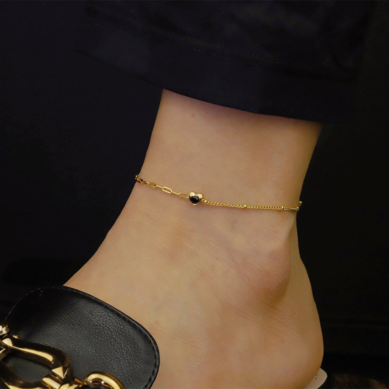 Petite Heart Anklet