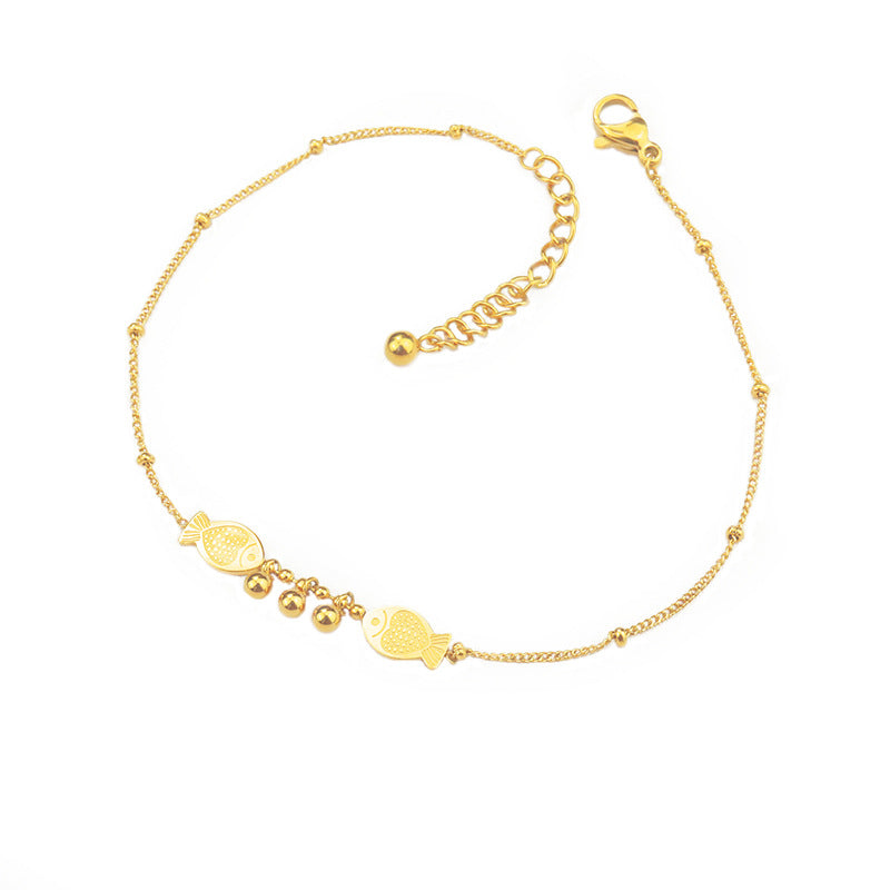 Twin Fishes Anklet