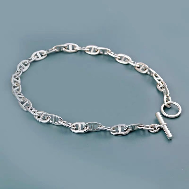 SAND Jewelry Gold Pignose Link Chain Bracelet