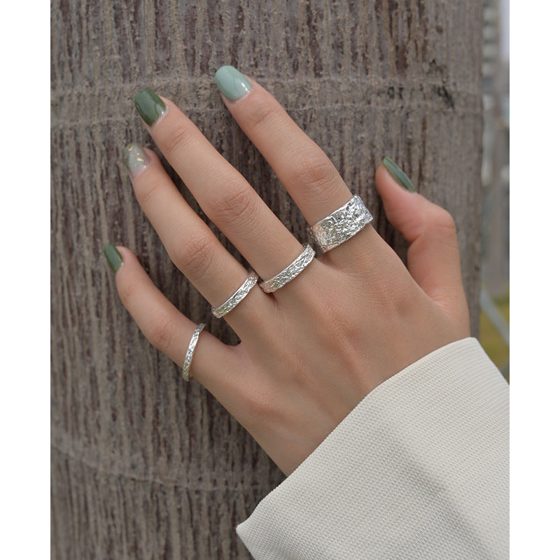 SAND Jewelry Sterling Silver Vintage Silver Tinfoil Ring
