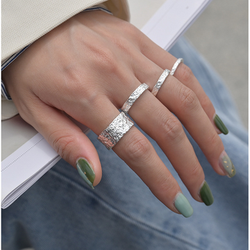 SAND Jewelry Sterling Silver Vintage Silver Tinfoil Ring