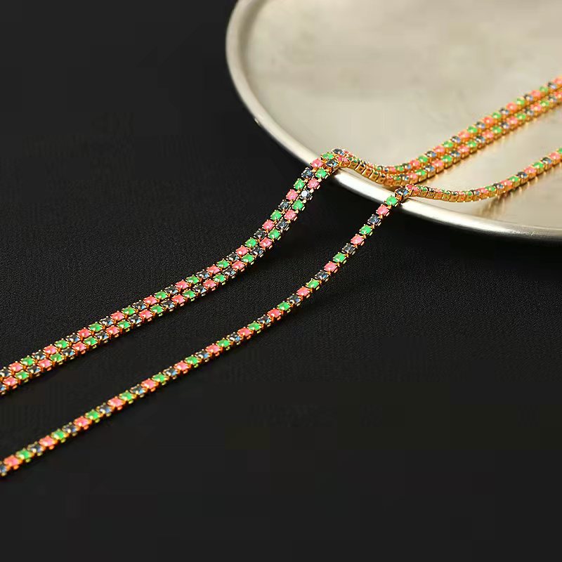 SAND Jewelry Curated Colorful Diamond Necklace