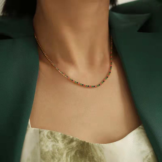 SAND Jewelry Curated Colorful Diamond Necklace