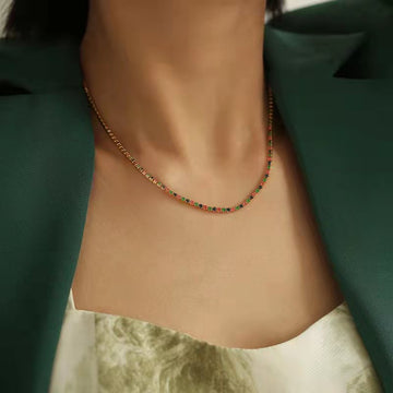 SAND Jewelry Curated Colorful Diamond Necklace