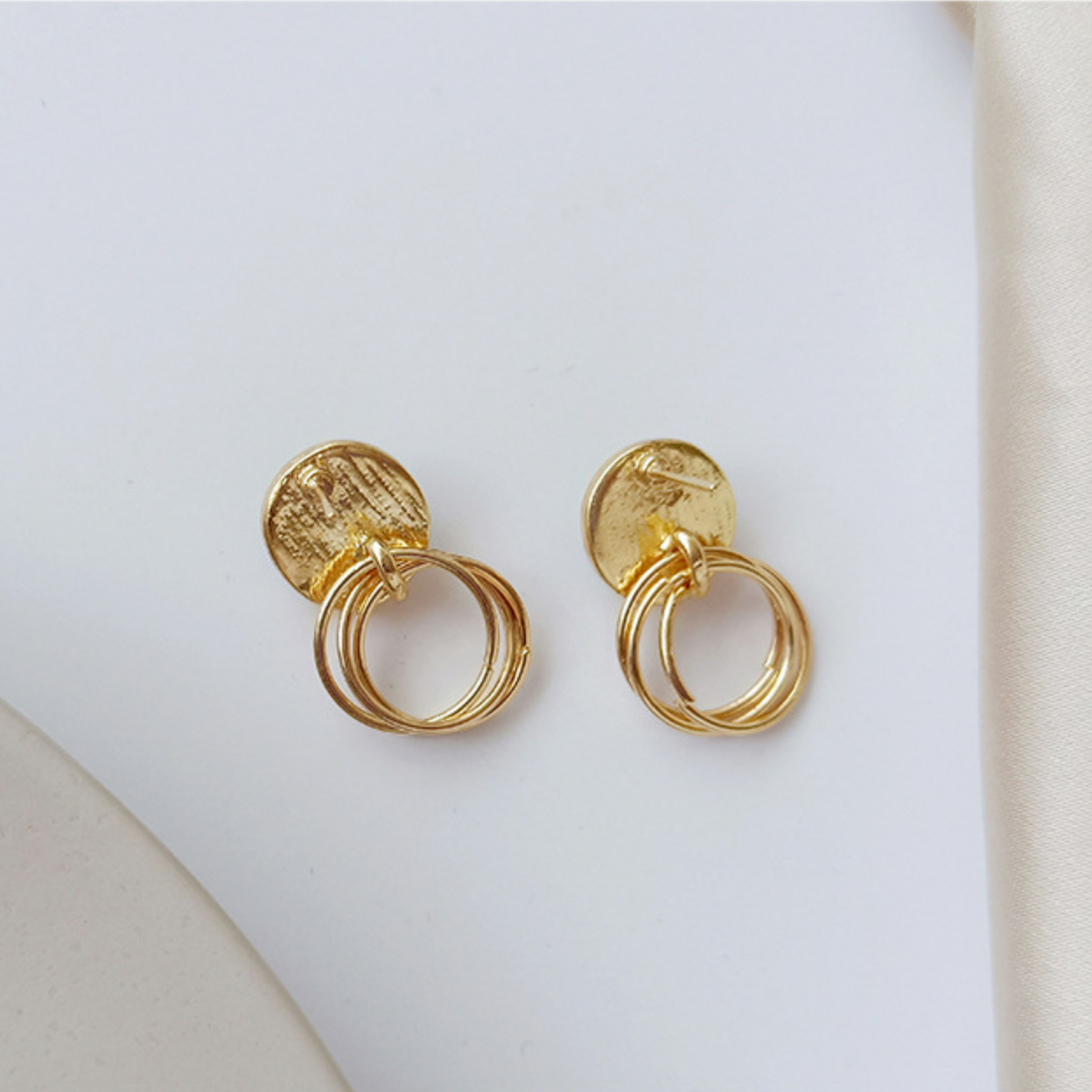 Agate Hoop Earrings