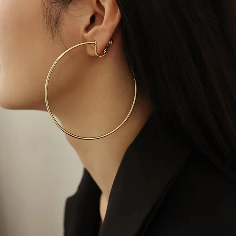 Exaggerated Perfect Hoop Earrings