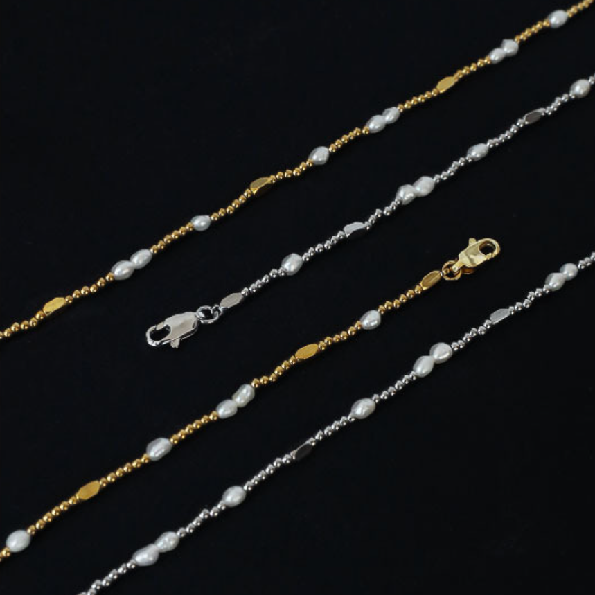 SAND Jewelry Everyday Dainty Pearl Montage Necklace