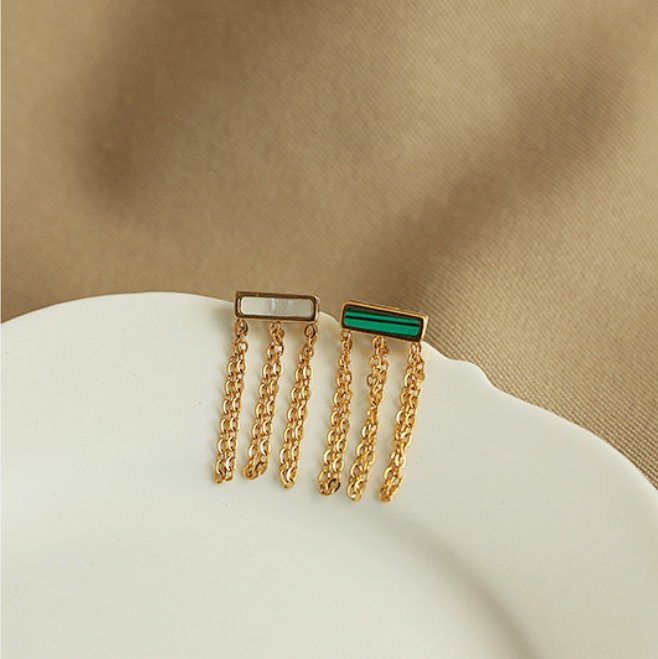 Silhouette Tassel Earrings