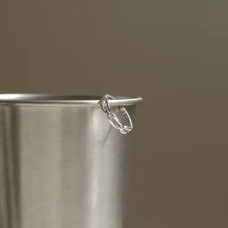 Sand Jewelry Everyday Gradient Link Chain Ring
